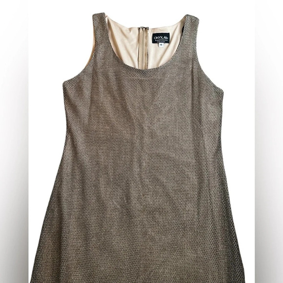 Vintage Dresses & Skirts - Vintage gold mesh maxi dress by Onyx Nite